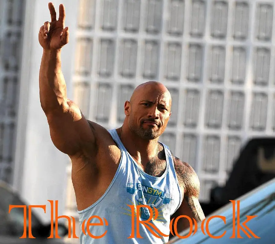 Picture of the famous actor and Hollywood star Dwayne Johnson 