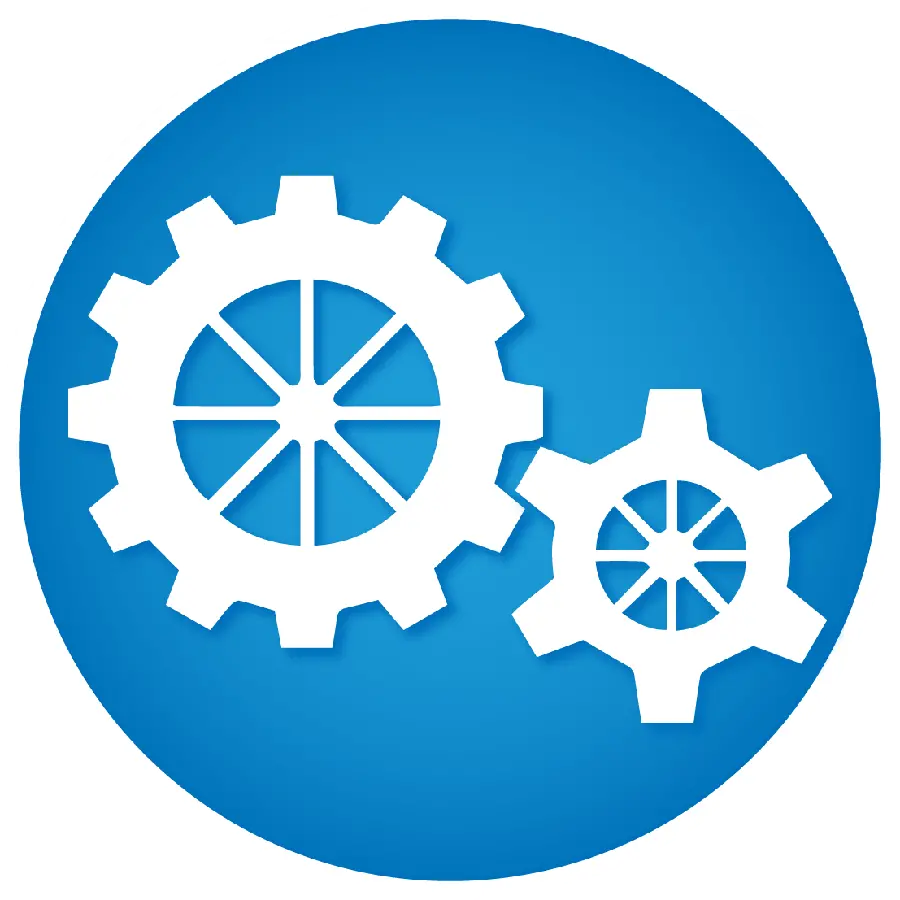 PNG photo of a rotating clock in a circle frame from industry PNG