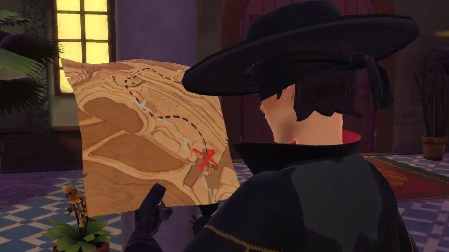 A photo taken from the popular Zorro video game