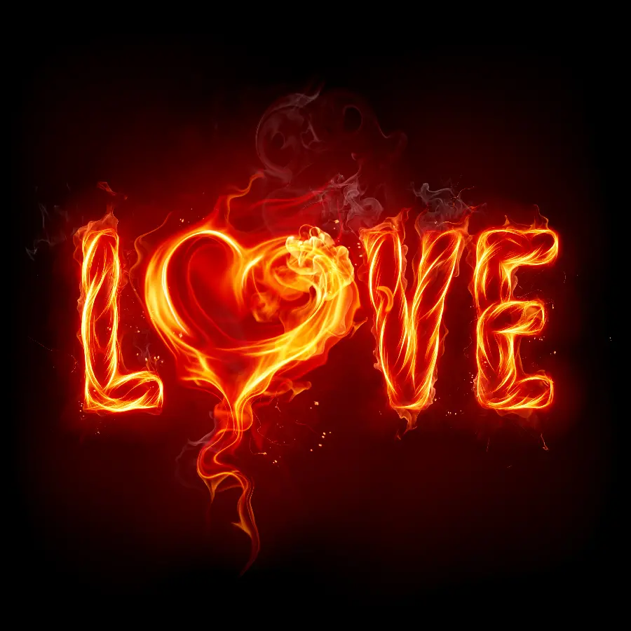 Download stock photo of Valentine's Day, black background, love design