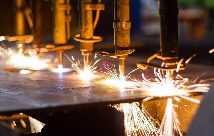 Photo of metal cutting using the widely used science of metallurgy