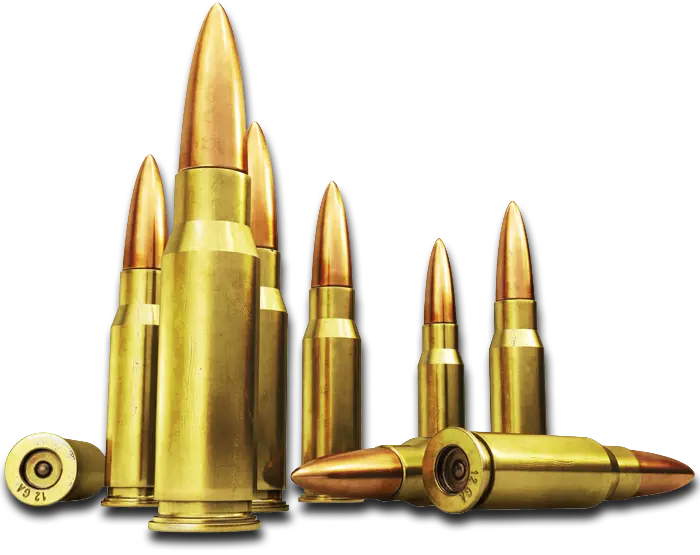Photo of a bullet and a bullet in PNG format