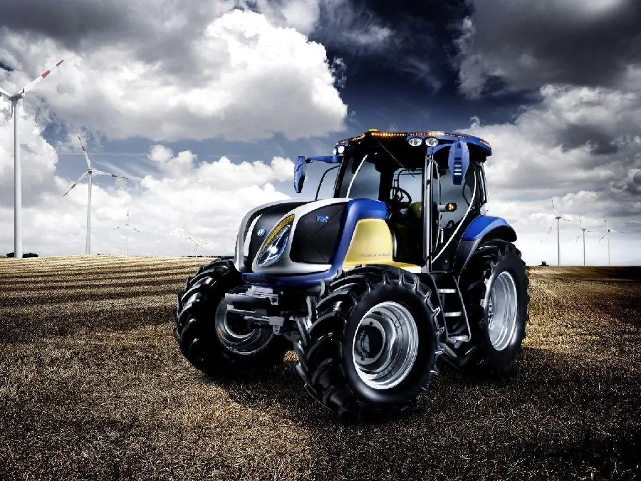 Expensive and modern tractor, the most important tool and machine on the farm