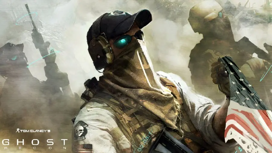 Future US Military Soldier Cool Background