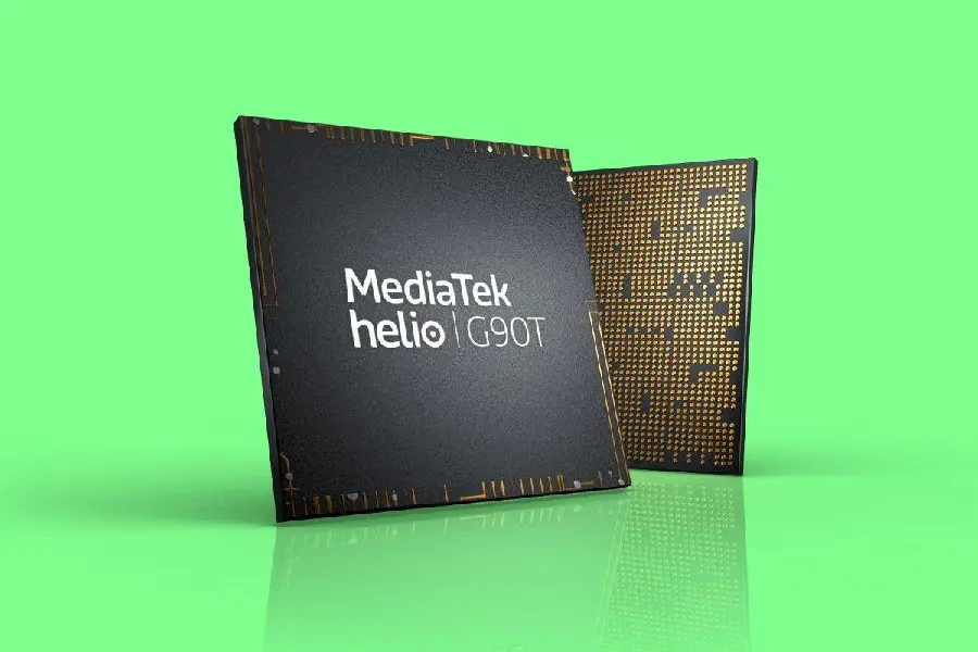 Free download of a photo of a modern and new smart chip from the Taiwanese company MediaTek
