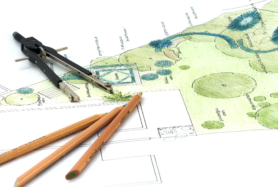Photos about the field of civil engineering and building plans for engineers