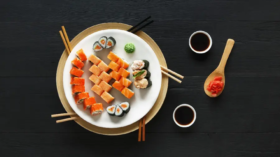 Special and interesting background photo in 1403 of a type of Japanese food