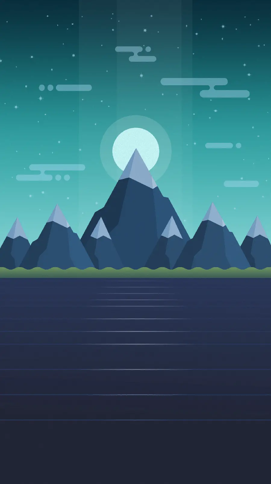 Cartoon graphic background image suitable for the dark night theme for the Samsung Galaxy A34 phone