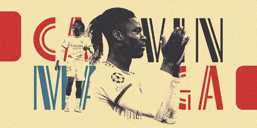 Background photo of Eduardo Camavinga with Photoshop and beautiful editing 