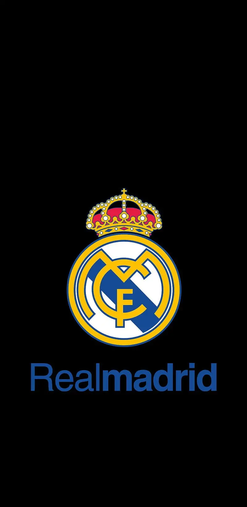 Download the Real Madrid club logo wallpaper suitable for WhatsApp chat pages