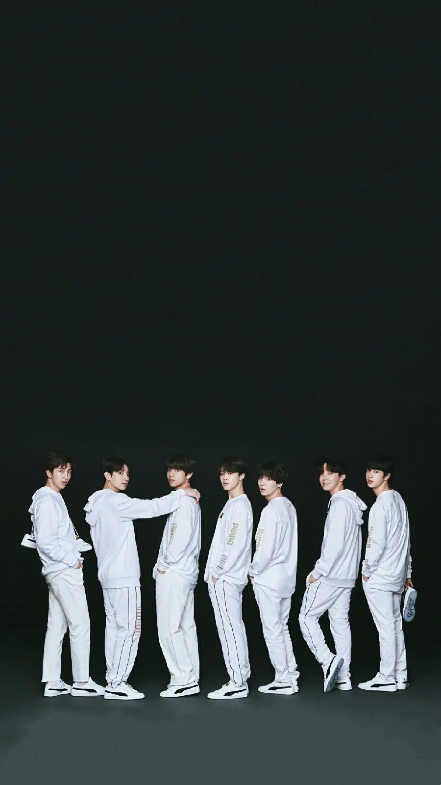 The most beautiful photo of the famous and popular BTS group for iPhone background