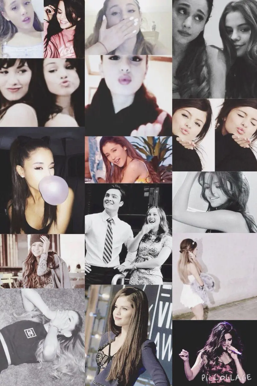 A collection of beautiful pictures of Ariana Grande in one frame
