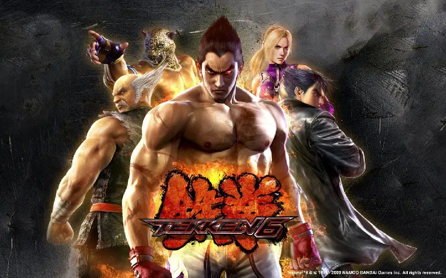 Kazuya Mishima Banner and Poster of Important Tekken Characters