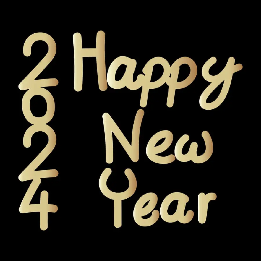 The most beautiful picture of congratulations on the New Year and Christmas 2024 