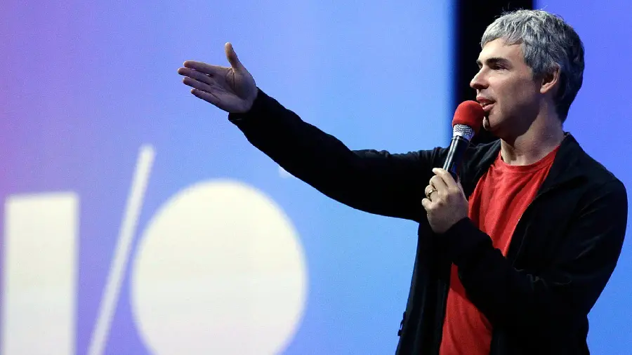 Wallpaper of the famous and famous face of the world of technology Larry Page
