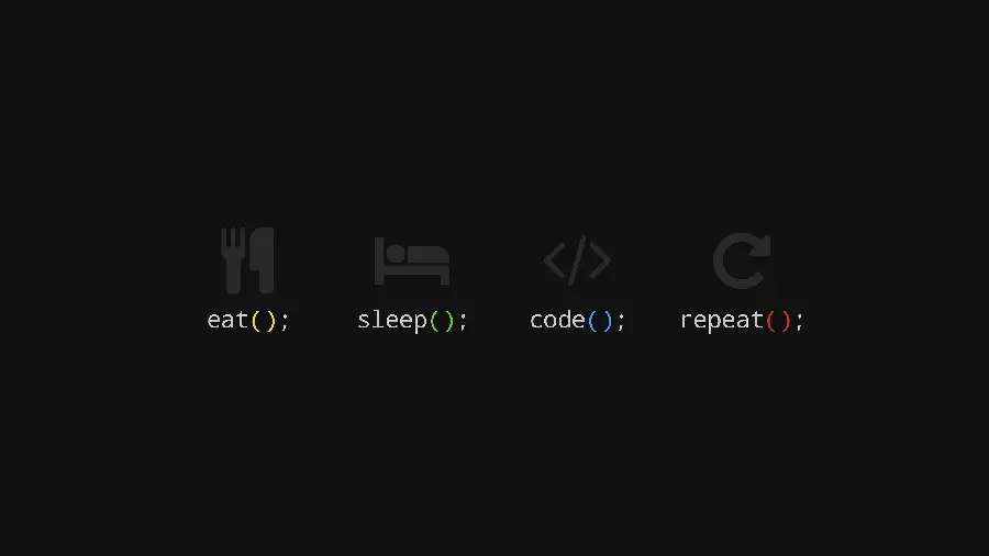 Minimalist Programming Background Image for Desktop in Public Places