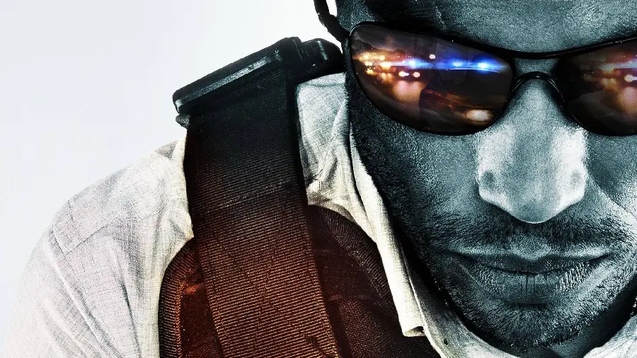 Wallpaper from the very famous computer game Battlefield Hardline for boys' backgrounds 