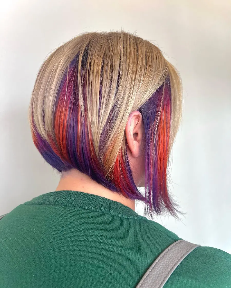 Women's and Girls' Hairstyle 2024 and 1403 with Copper and Pink Color