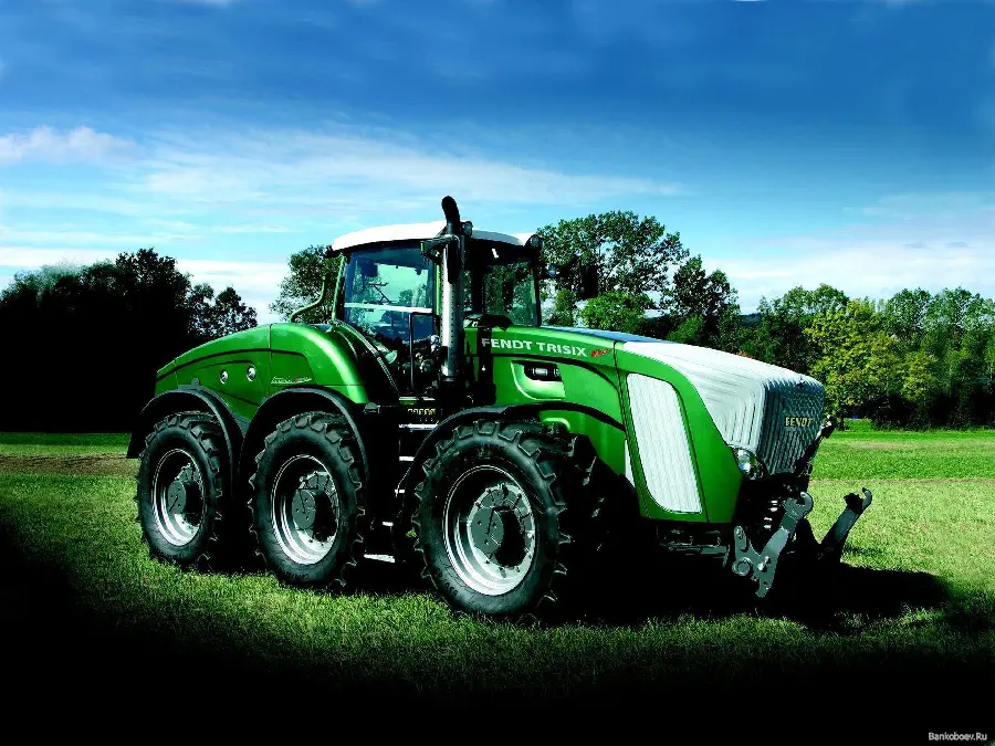 Background image of the tractor, an important tool for farmers