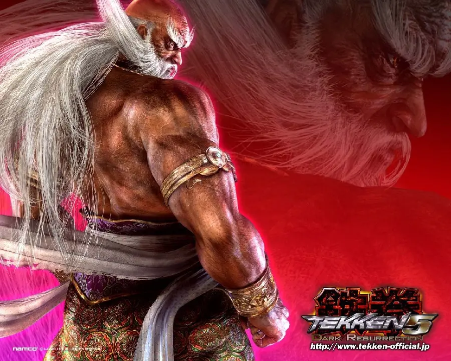 Heihachi Mishima Background Picture on Tekken 5 Poster