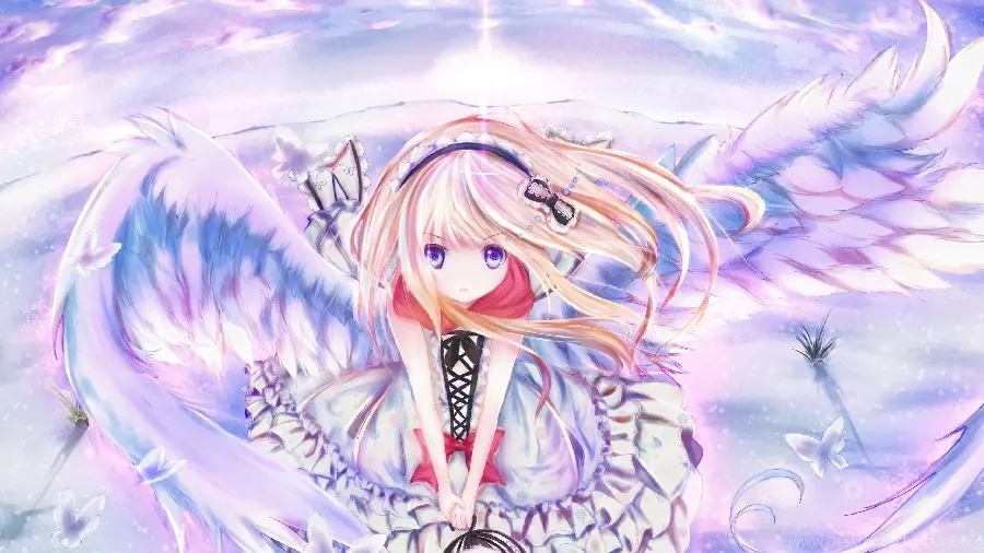 Download cute anime flying pictures for girls' profiles