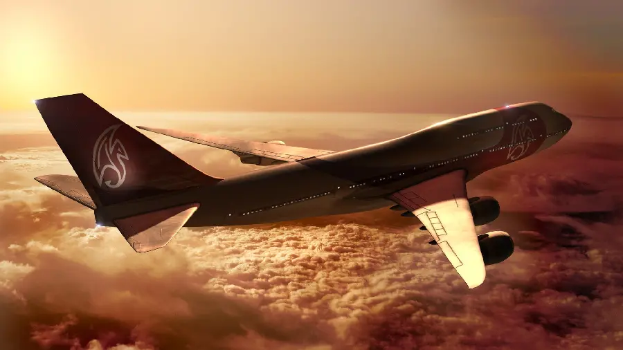 Special and interesting wallpaper in 1403 of the plane among the clouds in the sky