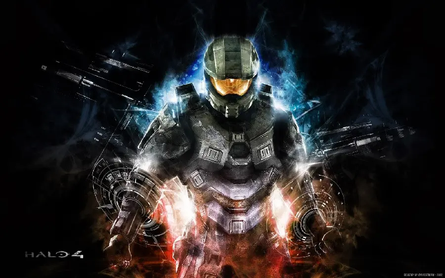 Attractive background image of the cool character Master Chief