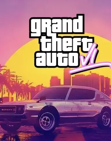 The first promotional poster for the GTA 6 game Grand theft auto vi 6 