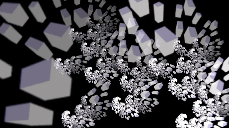 Artistic and Beautiful Building Block Wallpaper with Black Background