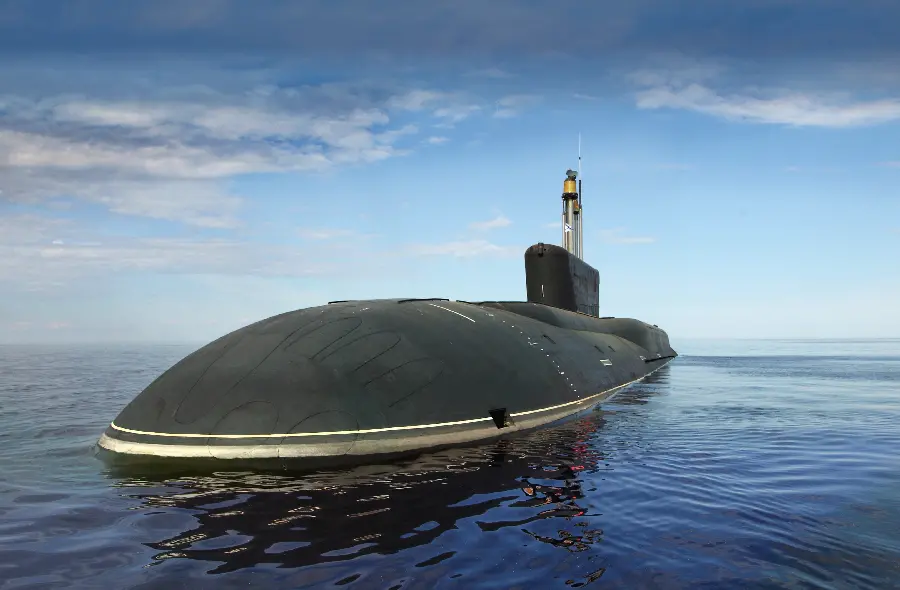 Image of a large and gigantic submarine with a strong body