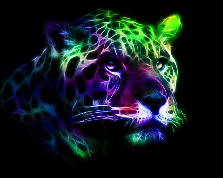 Spectacular Leopard Wallpaper Designed Surrealism Style