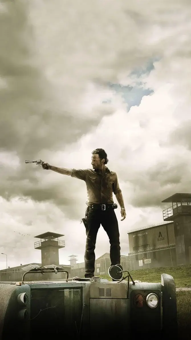 Rick Grimes' photo, the smart policeman in the Walking Dead series or the Walking Dead 