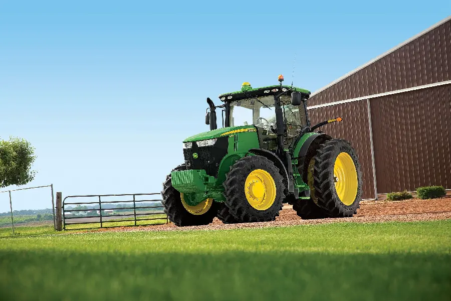 Tractor background image An important tool of modern agriculture