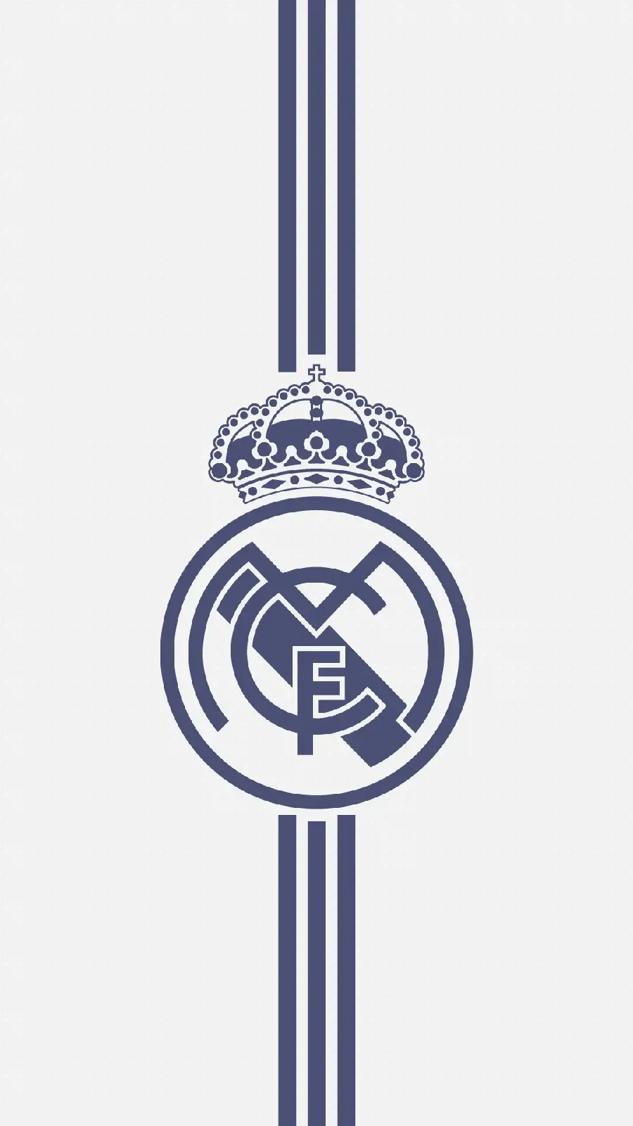 The simplest photo of the Real Madrid team symbol and logo with a white background 