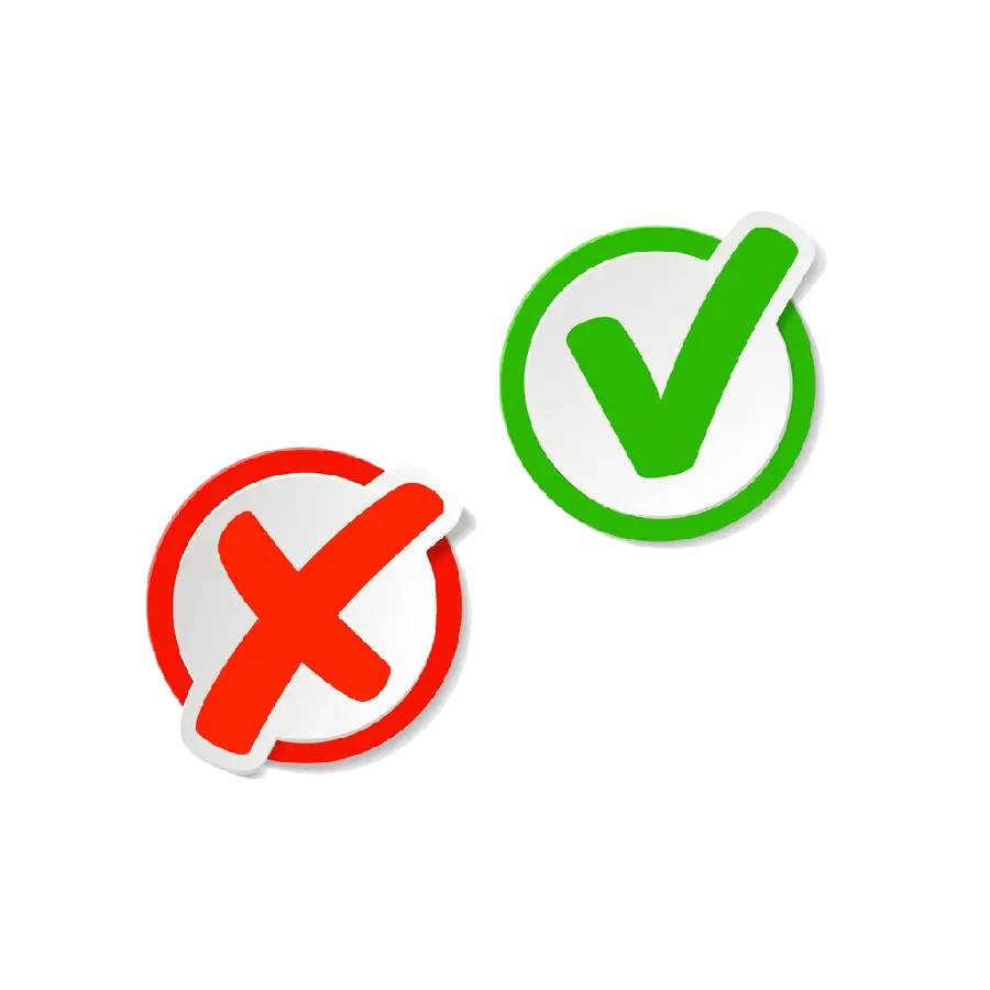 The most stylish image of the logo and symbol of true and false PNG 
