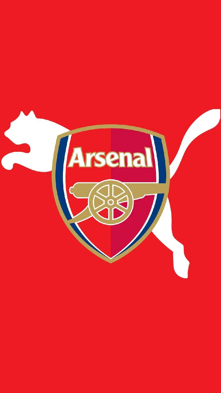 Background photo and background of the Arsenal club logo in England