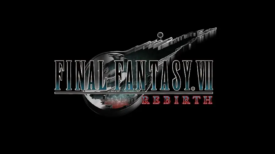 Final Fantasy 7 game background on a black background