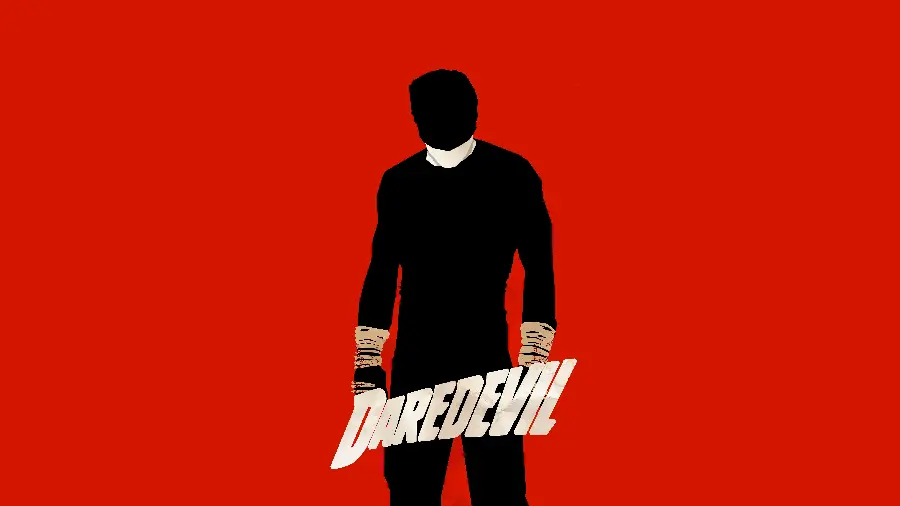 Wallpaper of the famous minimalist character Daredevil