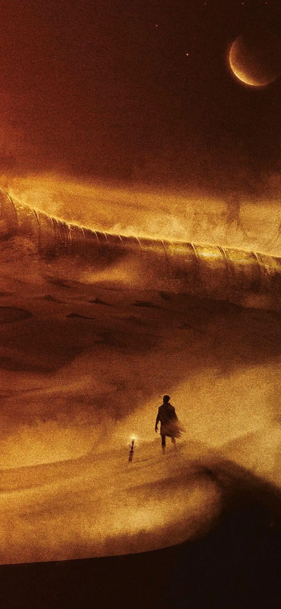 Image designed for the phone from the attractive movie Dune 2
