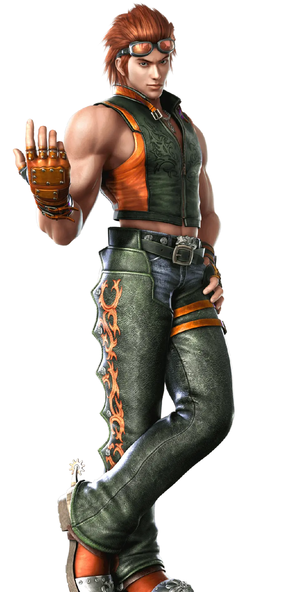 Free and popular photo of Hwoarang, the popular character of Tekken games with a white background