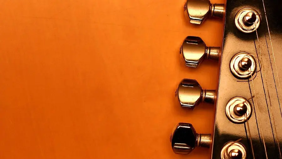 Jazz concept image on orange background