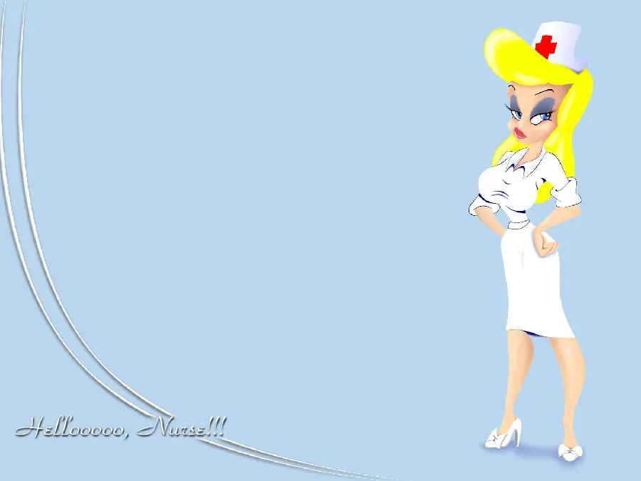 Download a simple and special profile photo of a cheerful and well-built nurse