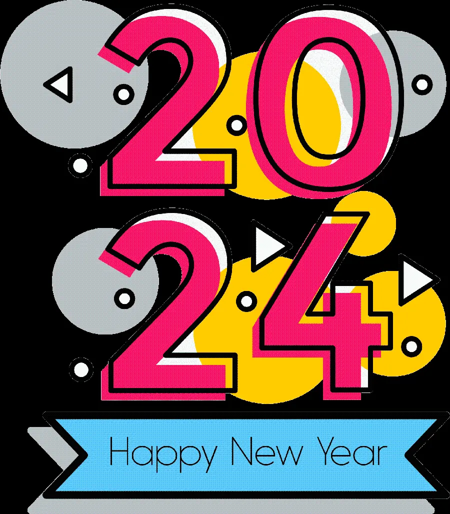 Background photo with a design of the new year 2024