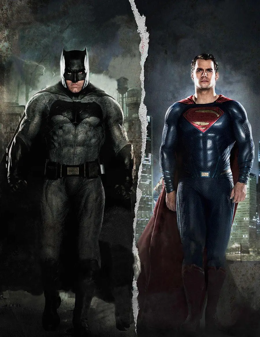 Artistic photo of Henry Quill in the poster of the movie Batman v Superman