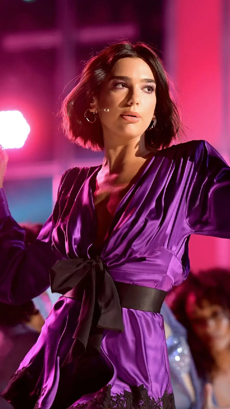 Dua Lipa Purple Style Photo High Quality