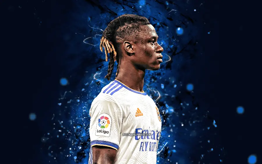 4k quality wallpaper of the professional footballer Eduardo Camavinga