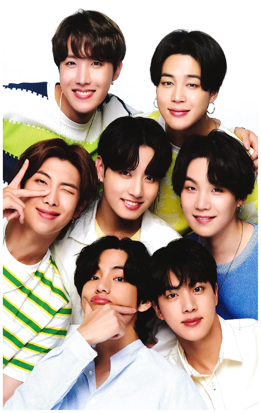 Girly wallpaper and background of BTS group design suitable for iPhone