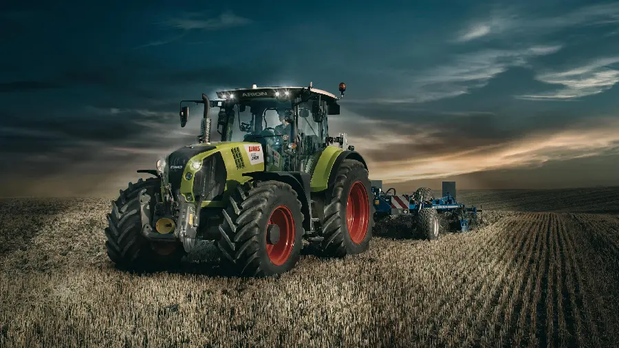 Tractor background for farmers and ranchers