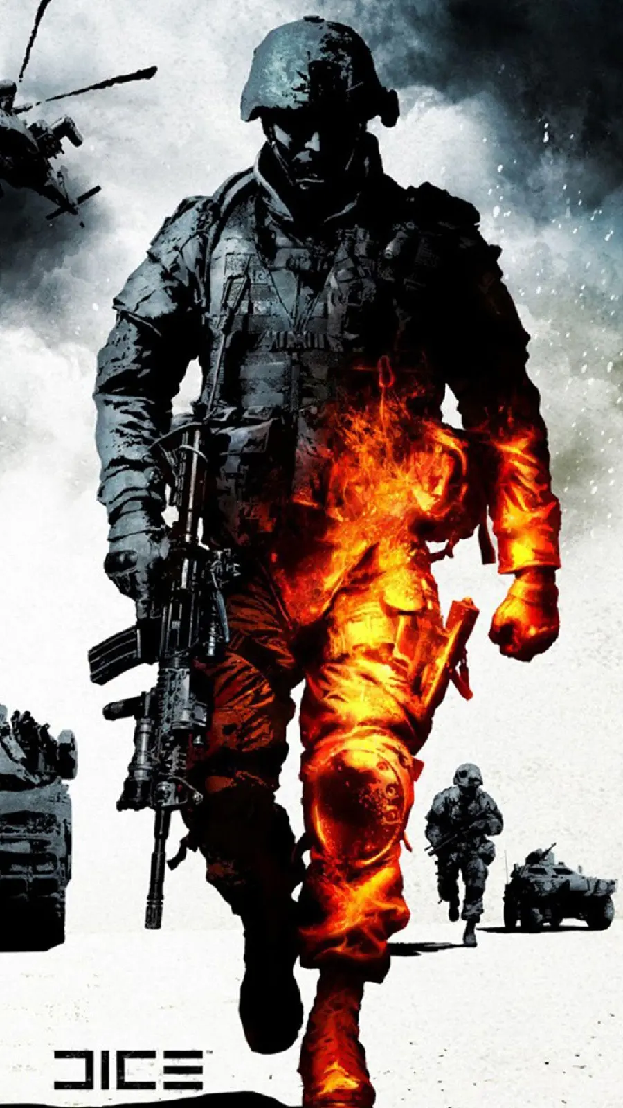 Lone soldier theme for Android phone screen