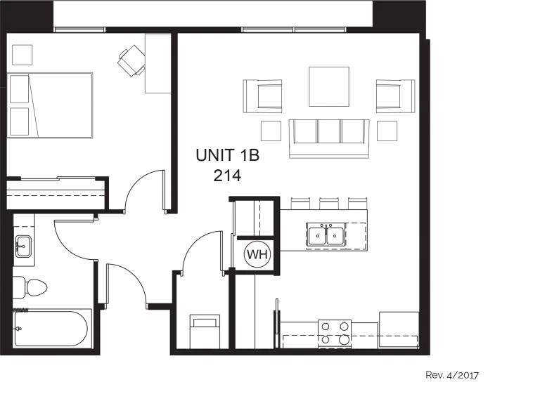 Photo of a residential building interior plan and plan